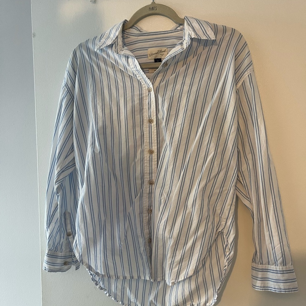 Blue Striped Button up Shirt